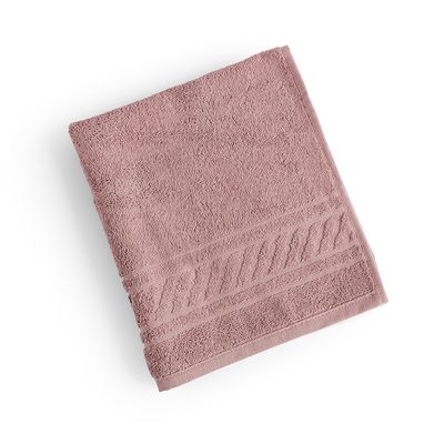 Toalha de Rosto Lummi Fio Penteado Relevo Listras 01 Peça 100% Algodão - Nuvem Rosa