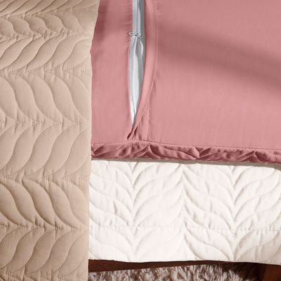 Porta Travesseiro Avulso 70cm x 50cm Com Debrum 1 Peça Paris Matelado  Percal 150 Fios 100% Algodão - Rosê