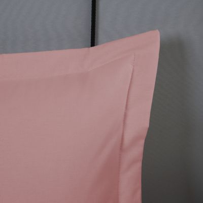 Porta Travesseiro Dia A Dia 1 Peça 70cm x 50cm 80% Algodão / 20% Poliéster Percal 140 Fios - Rosê