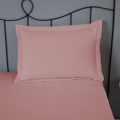Porta Travesseiro Dia A Dia 1 Peça 70cm x 50cm 80% Algodão / 20% Poliéster Percal 140 Fios - Rosê