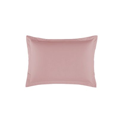 Porta Travesseiro Dia A Dia 1 Peça 70cm x 50cm 80% Algodão / 20% Poliéster Percal 140 Fios - Rosê