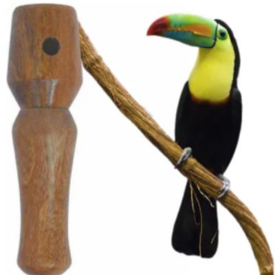 2 Apitos Premium Capivara Apito Madeira Profissional Tucano