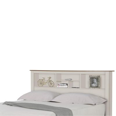 Cabeceira para Cama de Casal Cuba Off White - Gran Belo