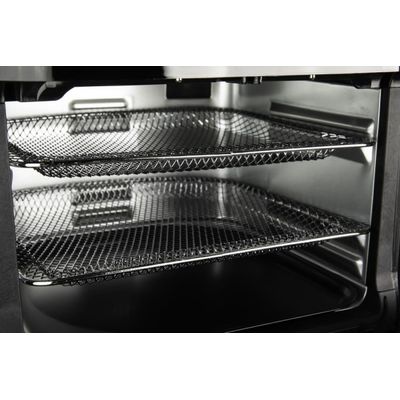 FORNO HAMILTON BEACH AIR FRYER ELÉTRICO COM 8 OPÇÕES DE PREPARO 12L PRETO 220V ASWE-002-BZ220