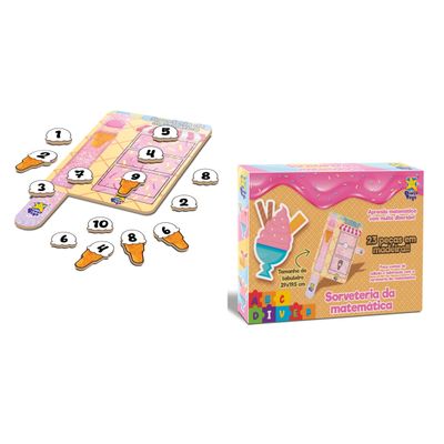 Quebra Cabeça - Sorveteria da Matemática - Divertoys