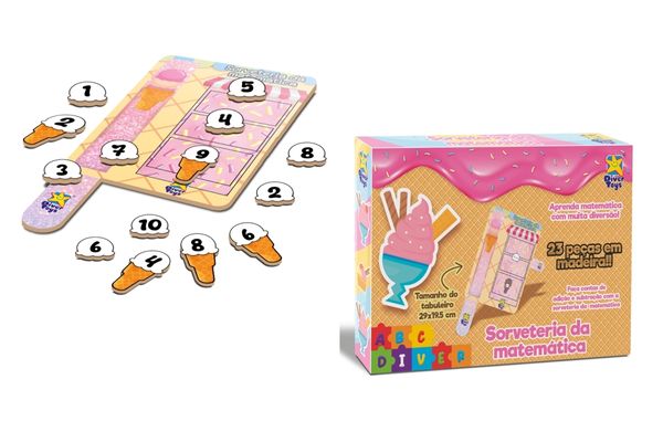 Quebra Cabeça - Sorveteria da Matemática - Divertoys