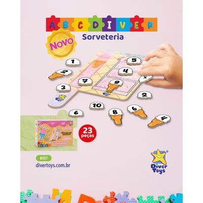 Quebra Cabeça - Sorveteria da Matemática - Divertoys