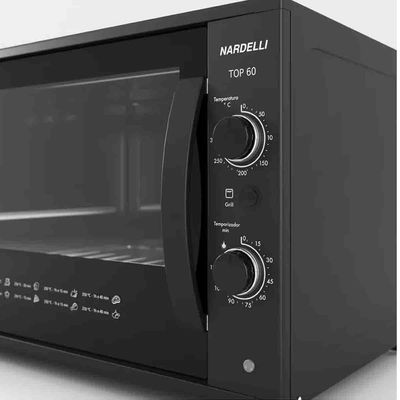 Forno Elétrico De Bancada Nardelli 60 Litros 110v Black