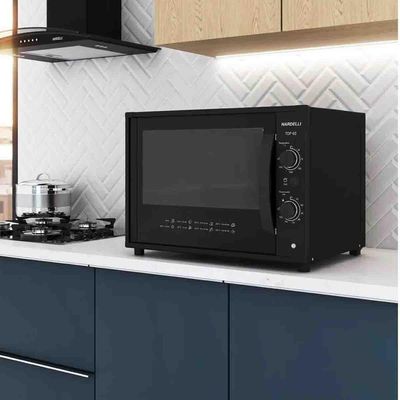 Forno Elétrico De Bancada Nardelli 60 Litros 110v Black
