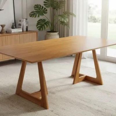 Mesa De Jantar Laminada 2,00m X 1,00m Bossa Gold Salas
