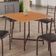 Mesa Quadrada 90x90cm Modelo Festa - Base Marrom