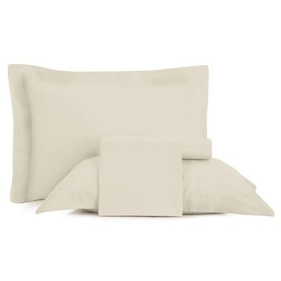 Jogo De Cama Queen Altenburg Cetim 300 Fios Bege