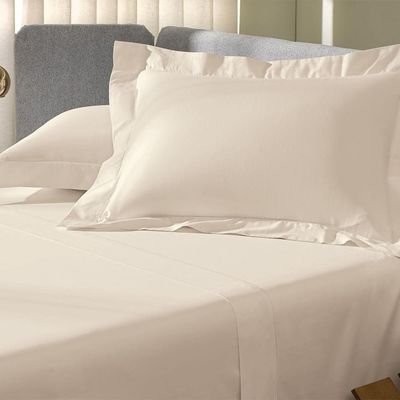 Jogo De Cama Queen Altenburg Cetim 300 Fios Bege