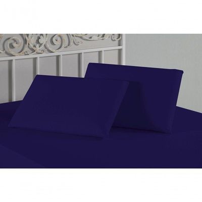Kit Fronhas Nobre 2 Peças 50cm X 70cm Malha 100% Algodão - Roxo