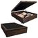 Cama Box Baú Casal Suede Mega Cama 138x188x45 Marrom