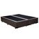 Cama Box Casal Bipartido Sintético Mega Cama Marrom 138x188x42cm