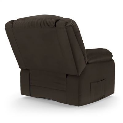 Poltrona do Papai Reclinável Melim Controle Power Elétrico PU Marrom FH1 - D'Rossi