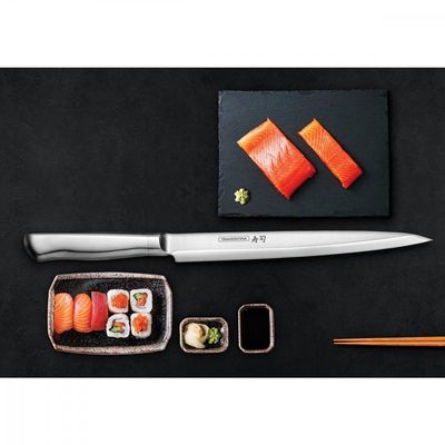 Faca Yanagiba Tramontina Sushi Diamond com Lamina e Cabo em Aço Inox 13"