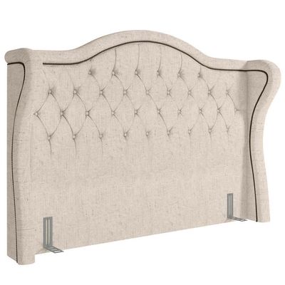 Cabeceira Cama Casal Queen 160cm Antibes P02 Linho Cru - Mpozenato