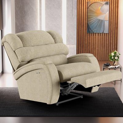 Poltrona Do Papai Reclinável Kalie Power Touch Fh9 Linho Bege - Mpozenato