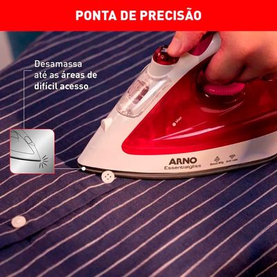 Ferro a Vapor Arno Essentialgliss com Base Antiaderente FMQ 127V