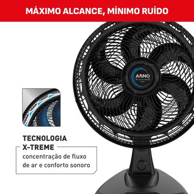 Ventilador de Mesa 2 em 1 40cm Arno X-TREME 6, 6 PÁS 140W 127V VE60