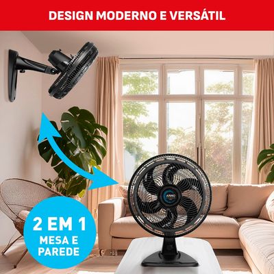 Ventilador de Mesa 2 em 1 40cm Arno X-TREME 6, 6 PÁS 140W 127V VE60