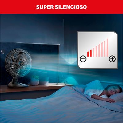 Ventilador de Mesa 2 em 1 40cm Arno X-TREME 6, 6 PÁS 140W 127V VE60