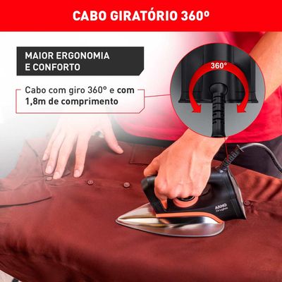 Ferro a Seco Arno Drygliss com Base Antiaderente FS31 220V