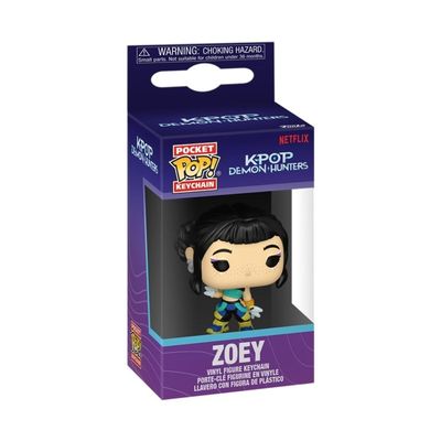 Kit Boneco Funko Pop! Guerreiras do K-Pop - Zoey+ Chaveiro