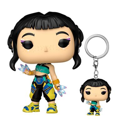 Kit Boneco Funko Pop! Guerreiras do K-Pop - Zoey+ Chaveiro