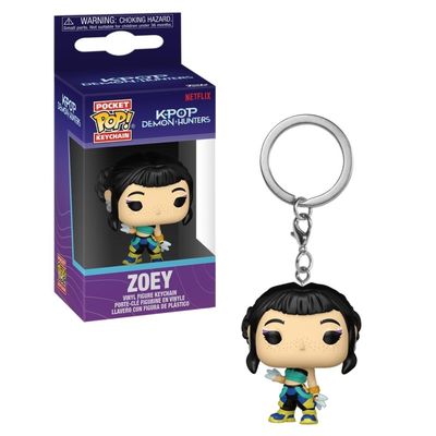 Kit Boneco Funko Pop! Guerreiras do K-Pop - Zoey+ Chaveiro