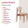 Conjunto 2 Cadeiras De Jantar Ballare Soft Moderna Mobília Milano / Imbuia Nat.