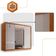 Guarda Roupa Casal Connor 3 Portas E 4 Gavetas Com Espelho Naturalle/off White