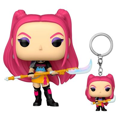 Kit Boneco Funko Pop! Guerreiras do K-Pop - Mira+ Chaveiro
