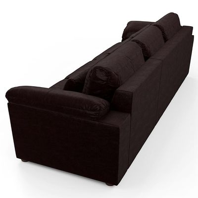 Sofá Retrátil 3 Lugares Para Sala 297cm Dijon Couro Bordô S07 - Mpozenato