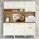 Kit Cozinha Compacta 6 Portas Siena 160 Cm Atacama Off White Armoveis Atacama Off White