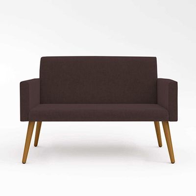 Sofá Namoradeira 2 Lugares - Balaqui Decor Marrom