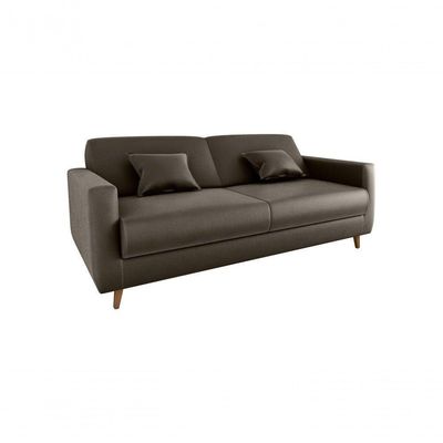 Sofá Cama Emília 2 Lugares 190cm Veludo Turkey Marrom Matrix