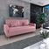 Sofá Cama Emília 2 Lugares 190cm Veludo Turkey Rosa Matrix