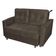 Sofá Cama 2 Lugares Duleek Veludo Marrom