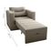 Sofá Cama 1 Lugar Cork Suede Cappuccino