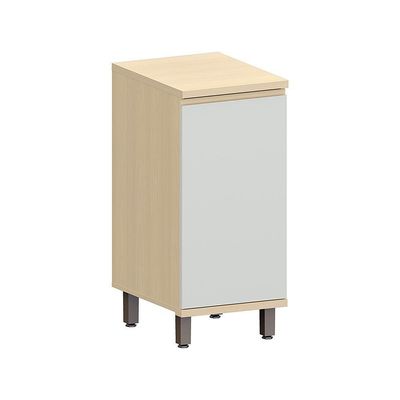 Balcão De Cozinha 100% Mdf 1 Pt 40cm Aura Luciane Móveis Carvalho/cinza Cristal