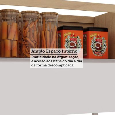 Balcão De Cozinha Sem Tampo 1 Porta E 1 Gavetão 100cm Lucian Andorra/branco