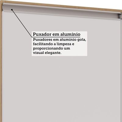 Balcão De Cozinha Sem Tampo 2 Portas 80cm Luciane Essenza Mó Andorra/branco