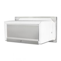 Caixa De Correio Carta F Inox Polido Brilhante Espelhado C Tarja Branca 20 Cm Profundidade