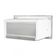 Caixa De Correio Carta F Inox Polido Brilhante Espelhado C Tarja Branca 20 Cm Profundidade