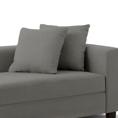 Recamier Divã Aspen 1,40m Corino Grafite - Inova Decorações
