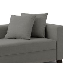 Recamier Divã Aspen 1,60m Veludo Grafite - Inova Decorações