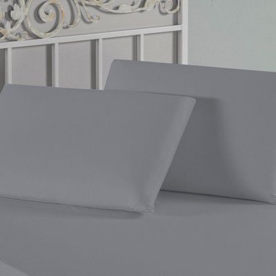 Fronha Nobre 1 Peça 50cm X 70cm Malha 100% Algodão - Cinza